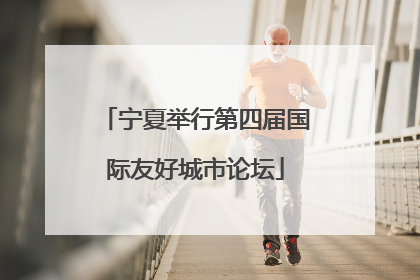 宁夏举行第四届国际友好城市论坛