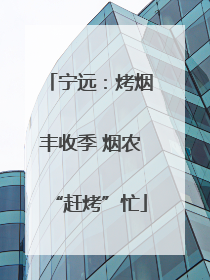 宁远：烤烟丰收季 烟农“赶烤”忙