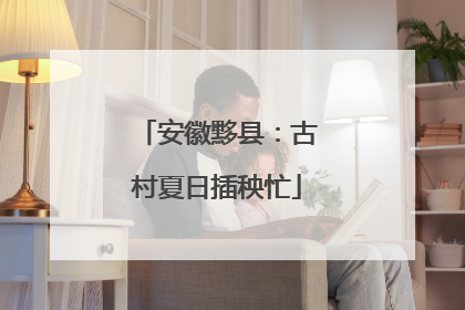 安徽黟县：古村夏日插秧忙