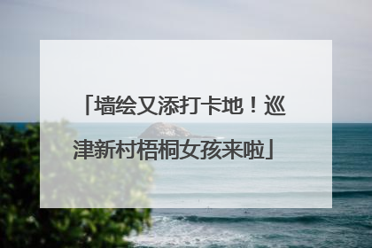 墙绘又添打卡地！巡津新村梧桐女孩来啦