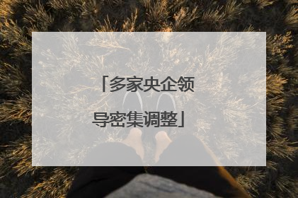 多家央企领导密集调整