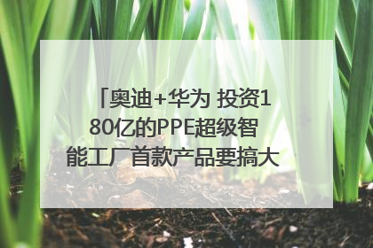 奥迪+华为 投资180亿的PPE超级智能工厂首款产品要搞大事情？｜粤港澳车展