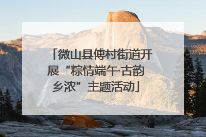 微山县傅村街道开展“粽情端午·古韵乡浓”主题活动