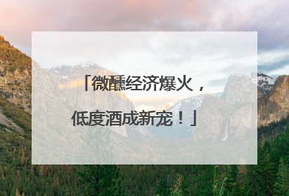微醺经济爆火，低度酒成新宠！