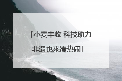 小麦丰收 科技助力 非遗也来凑热闹