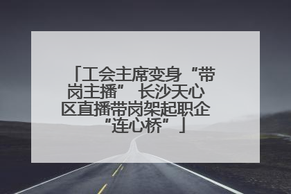 工会主席变身“带岗主播” 长沙天心区直播带岗架起职企“连心桥”