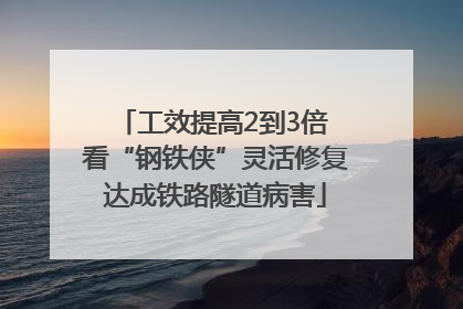 工效提高2到3倍 看“钢铁侠”灵活修复达成铁路隧道病害