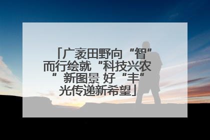 广袤田野向“智”而行绘就“科技兴农”新图景 好“丰”光传递新希望