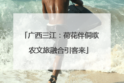 广西三江：荷花伴侗歌 农文旅融合引客来