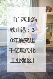 广西北海铁山港：30年蝶变超千亿现代化工业强区