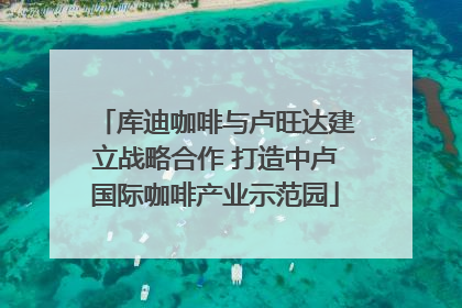 库迪咖啡与卢旺达建立战略合作 打造中卢国际咖啡产业示范园