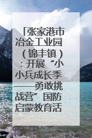 张家港市冶金工业园（锦丰镇）：开展“小小兵成长季——勇敢挑战营”国防启蒙教育活动