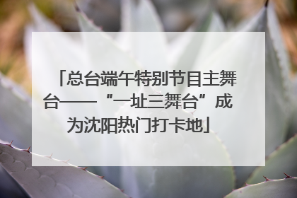 总台端午特别节目主舞台——“一址三舞台”成为沈阳热门打卡地