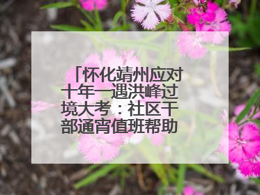 怀化靖州应对十年一遇洪峰过境大考：社区干部通宵值班帮助居民转移财产