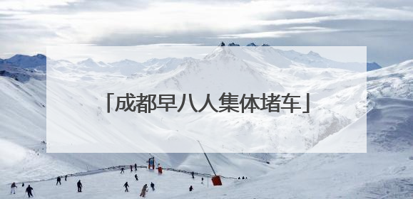 成都早八人集体堵车