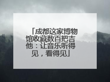 成都这家博物馆收藏数百把吉他：让音乐听得见，看得见