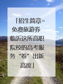 招生简章=免费旅游券 临沂这所高职院校的高考服务“卷”出新高度