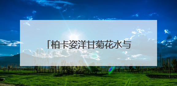 柏卡姿洋甘菊花水与纯露，以植物之力，编织肌肤的安抚诗篇