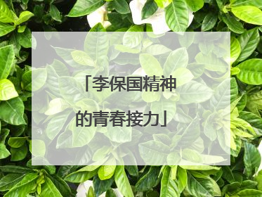李保国精神的青春接力