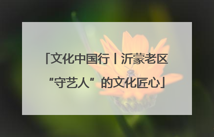 文化中国行丨沂蒙老区“守艺人”的文化匠心