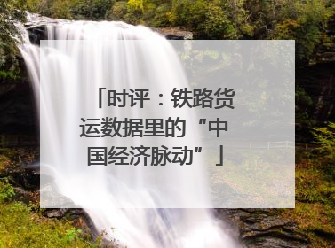 时评：铁路货运数据里的“中国经济脉动”