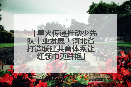 星火传递推动少先队事业发展！河北省打造联建共育体系让红领巾更鲜艳