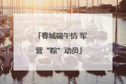 春城端午情 军营“粽”动员