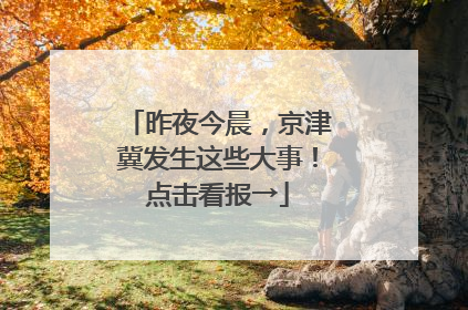 昨夜今晨，京津冀发生这些大事！点击看报→