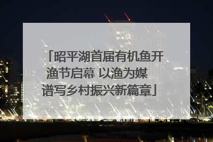 昭平湖首届有机鱼开渔节启幕 以渔为媒 谱写乡村振兴新篇章