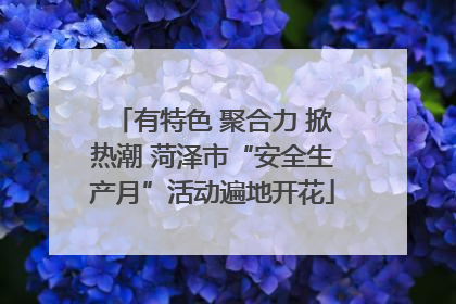 有特色 聚合力 掀热潮 菏泽市“安全生产月”活动遍地开花