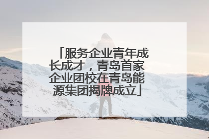 服务企业青年成长成才，青岛首家企业团校在青岛能源集团揭牌成立