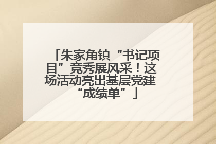 朱家角镇“书记项目”竞秀展风采！这场活动亮出基层党建“成绩单”