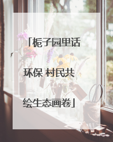栀子园里话环保 村民共绘生态画卷