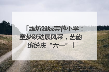 潍坊潍城芙蓉小学：童梦跃动展风采，艺韵缤纷庆“六一”