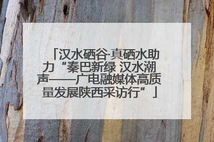 汉水硒谷·真硒水助力“秦巴新绿 汉水潮声——广电融媒体高质量发展陕西采访行”
