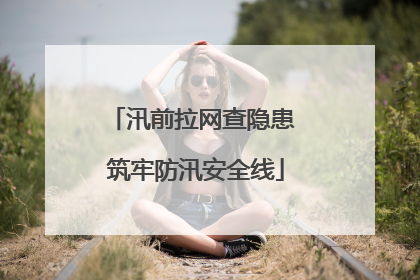 汛前拉网查隐患 筑牢防汛安全线