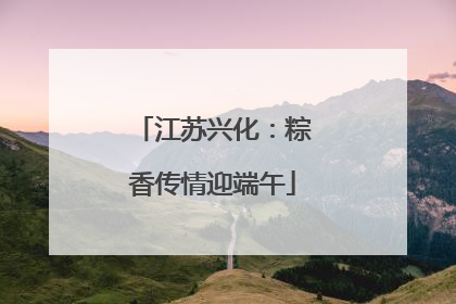 江苏兴化：粽香传情迎端午
