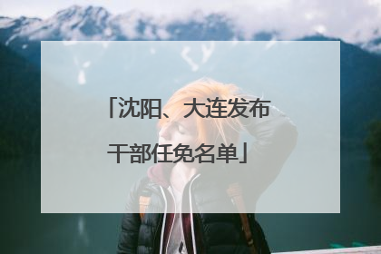 沈阳、大连发布干部任免名单