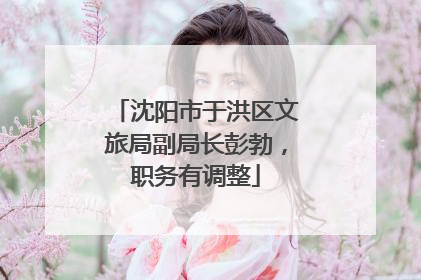 沈阳市于洪区文旅局副局长彭勃，职务有调整