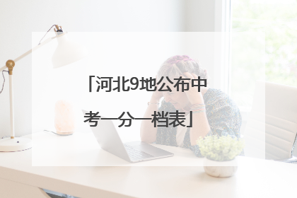 河北9地公布中考一分一档表
