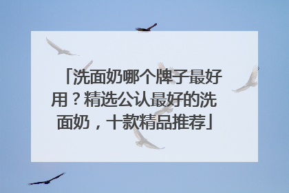 洗面奶哪个牌子最好用？精选公认最好的洗面奶，十款精品推荐
