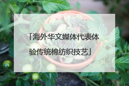 海外华文媒体代表体验传统棉纺织技艺