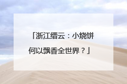 浙江缙云：小烧饼何以飘香全世界？