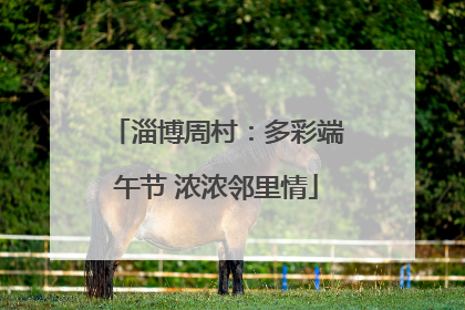 淄博周村：多彩端午节 浓浓邻里情