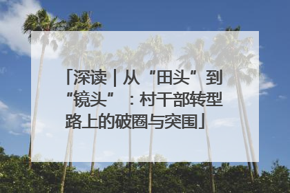 深读｜从“田头”到“镜头”：村干部转型路上的破圈与突围