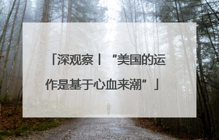 深观察丨“美国的运作是基于心血来潮”