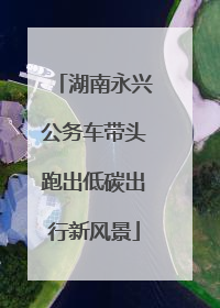 湖南永兴公务车带头跑出低碳出行新风景