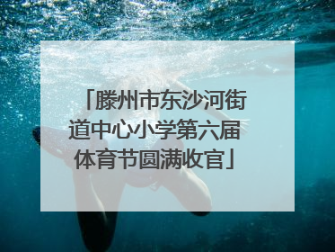 滕州市东沙河街道中心小学第六届体育节圆满收官