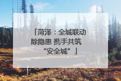 菏泽：全城联动除隐患 携手共筑“安全城”