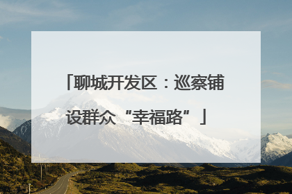 聊城开发区：巡察铺设群众“幸福路”